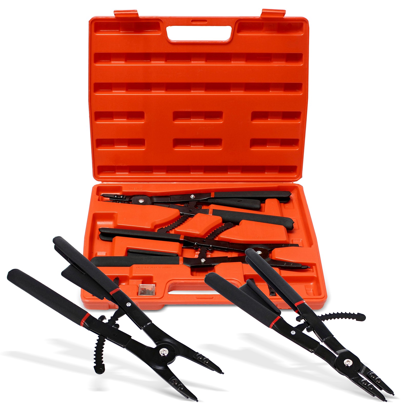 ABN | Snap Ring Pliers Set – 16 IN Snap Ring Pliers Straight and Angled Jaws