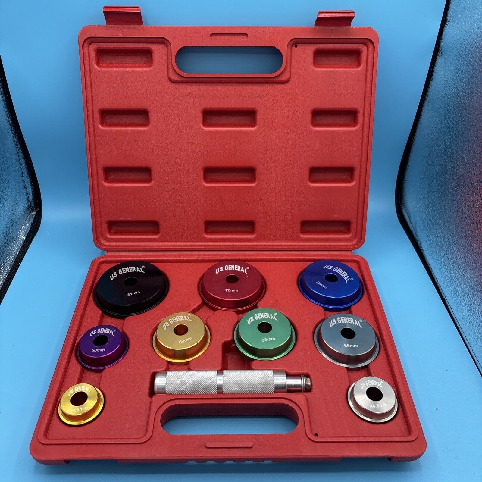US General 95853 Bearing Race & Seal Driver Kit – 10 Pieces