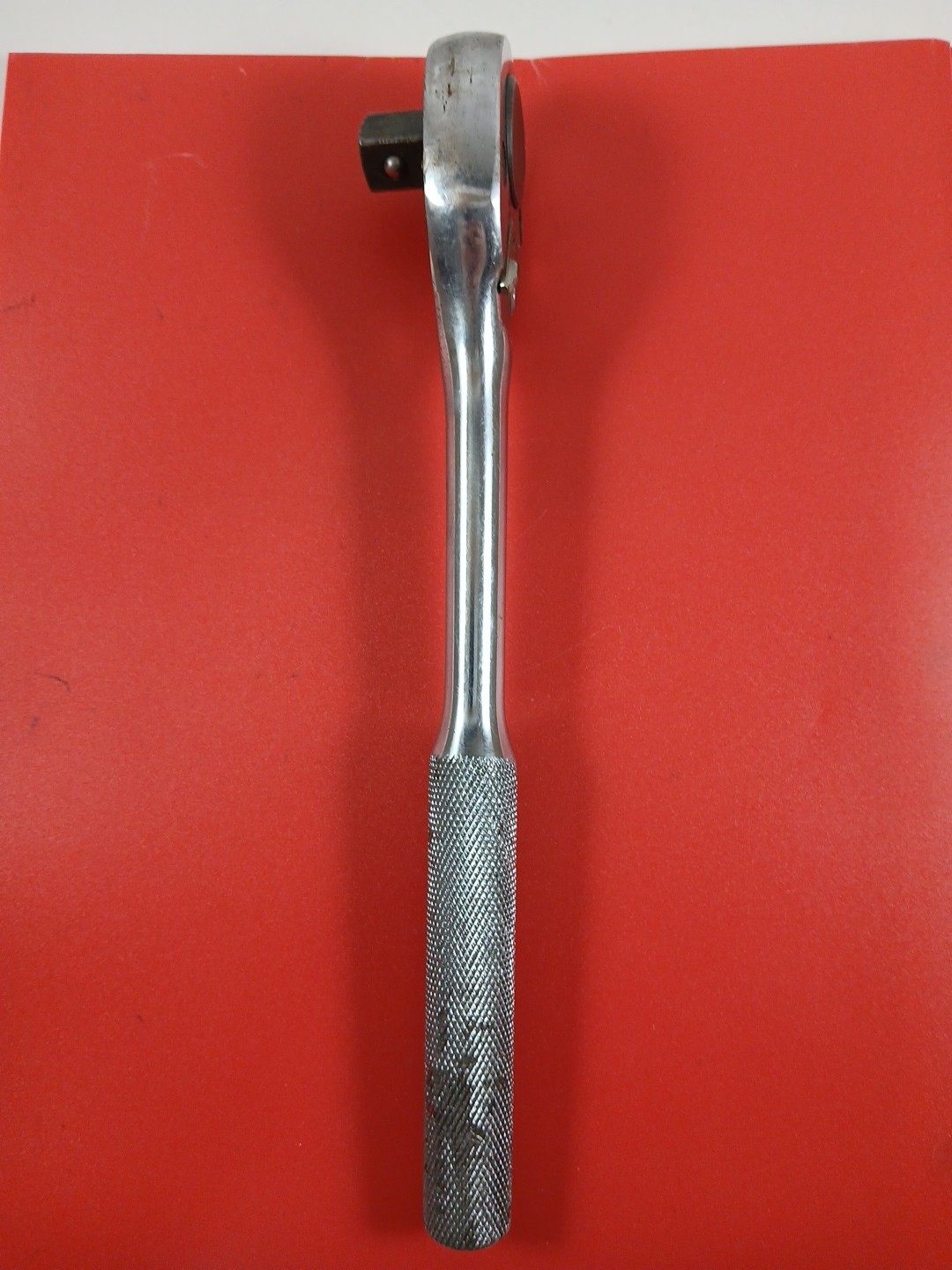 Vtg Proto 5449 1/2″ Drive Pear Head Ratchet 10″ Knurled Handle USA