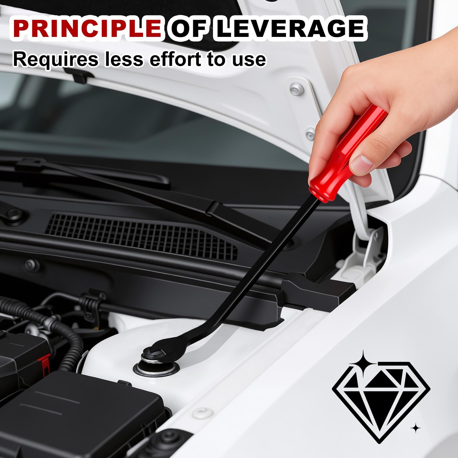 Car Clips Fastener Remover Tool – Door Panel Removal Automotive Clip red