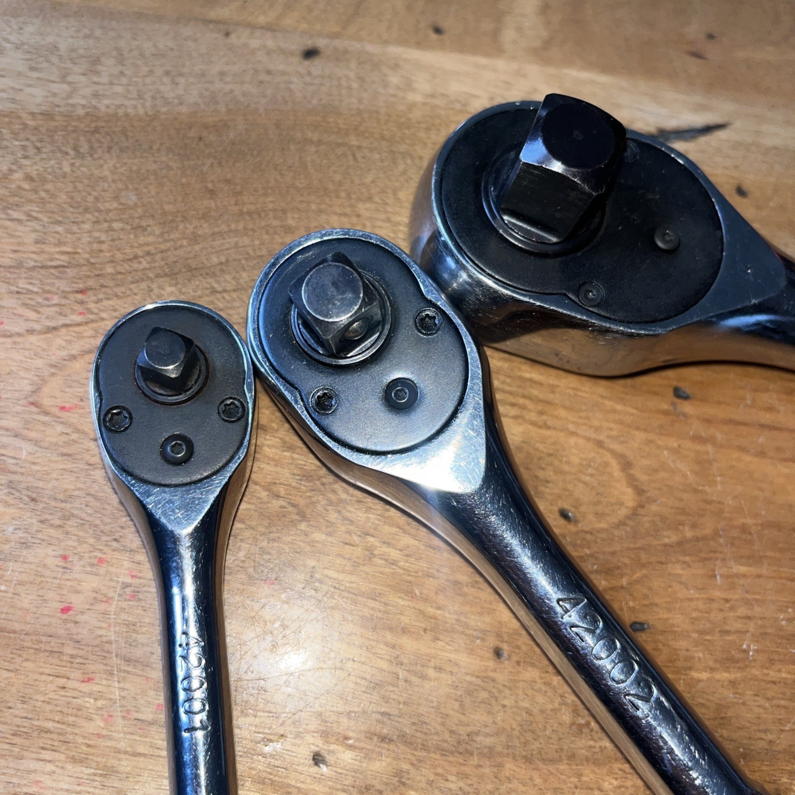 ARES Quick Release Ratchet Lot 3 Pieces – 1/2” , 3/8”, And 1/4” Drive Used