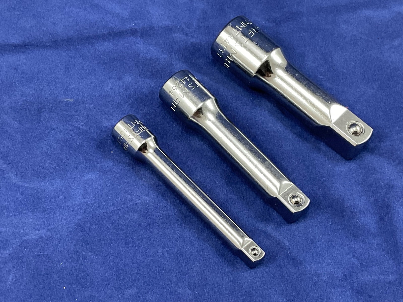 3 CRAFTSMAN 3″ Extension Bar 1/4″, 3/8″ AND 1/2″ drive extensions new