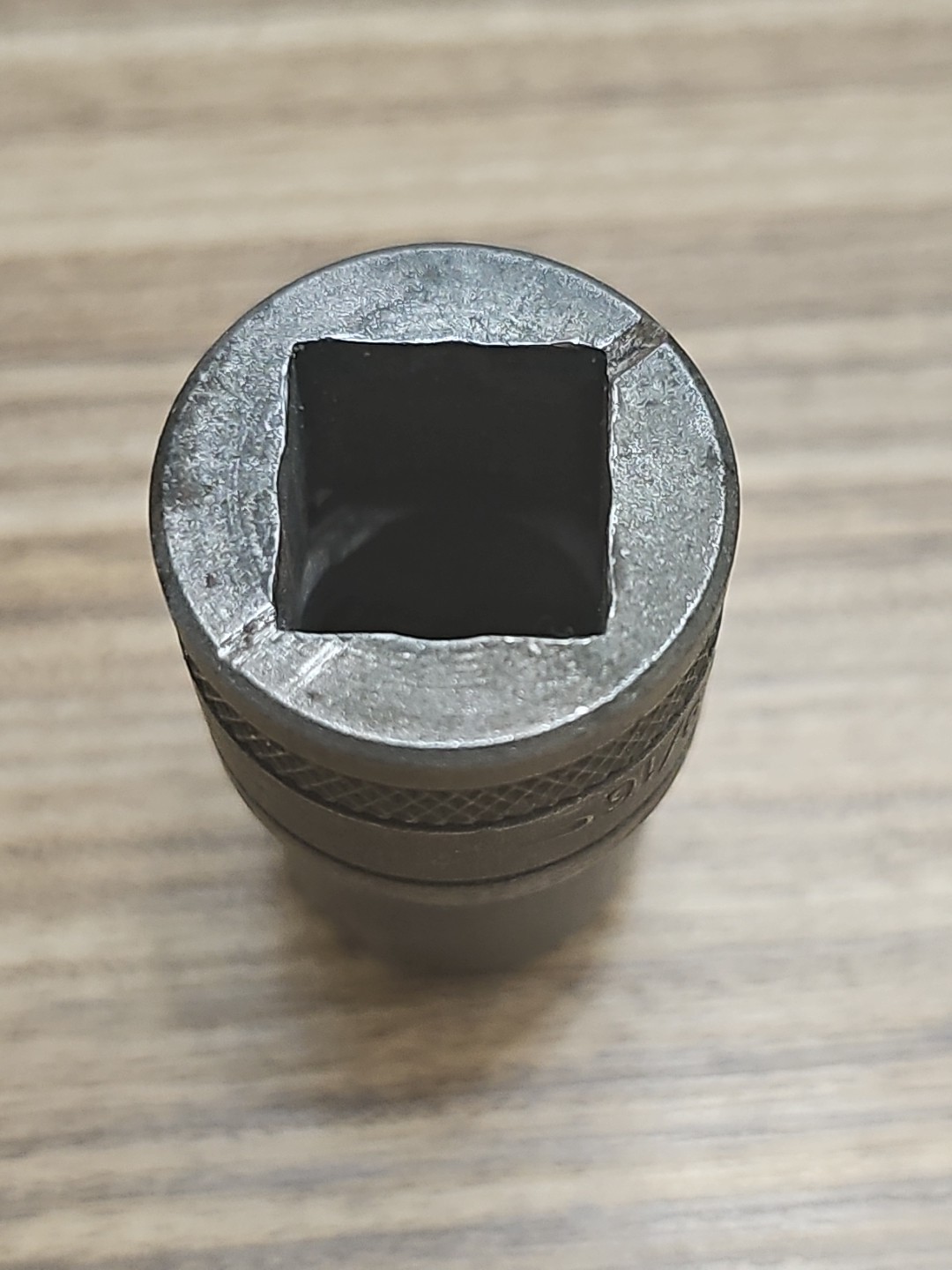 Vintage, S-K 1/2″ Drive, 6 Point, 9/16 Shallow Knurled Socket. 40118