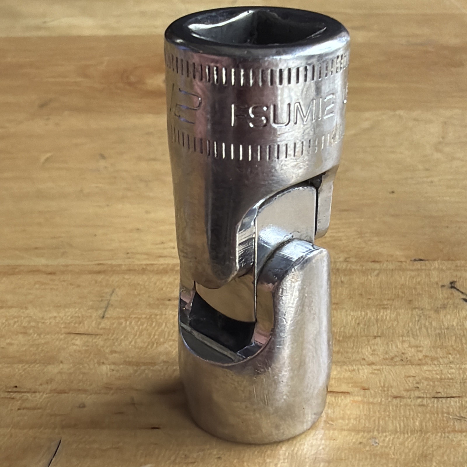 Snap On Tools 12mm Universal Swivel Socket 3/8″ Drive 6 Point FSUM12 USA