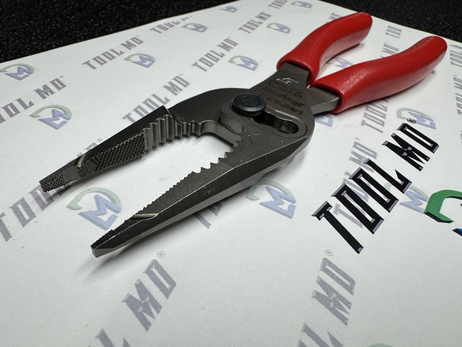 Snap-on Tools USA NEW RED 7″ Talon Grip Long Nose Slip Joint Pliers LN46ACF