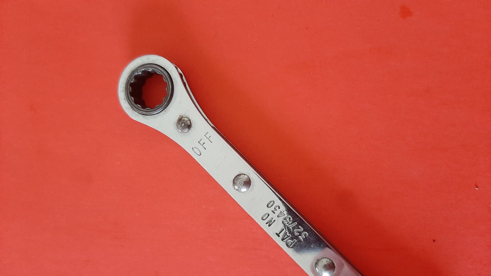 Snap-on Tools USA 3/8 x 7/16″ Double Box Ratcheting Wrench R1214A Owner Mark