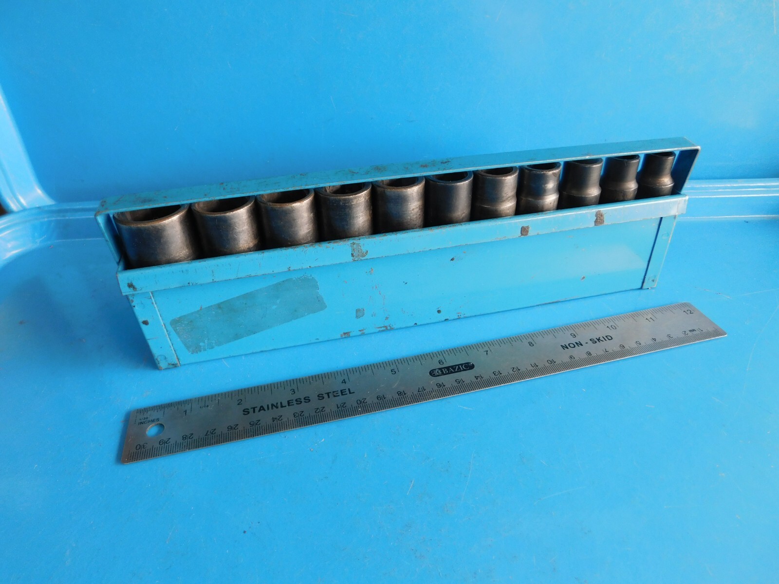 USED,MATCO 1/2 IN. DR. DEEP METRIC SOCKETS 10,11,13,14,15,16,17,18,19,21,&24MM