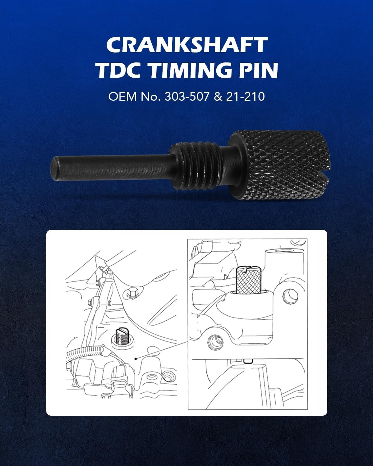 Camshaft Alignment Tool Compatible with Ford 2.0L 2.3L 2.5L Engines Timing 3PC