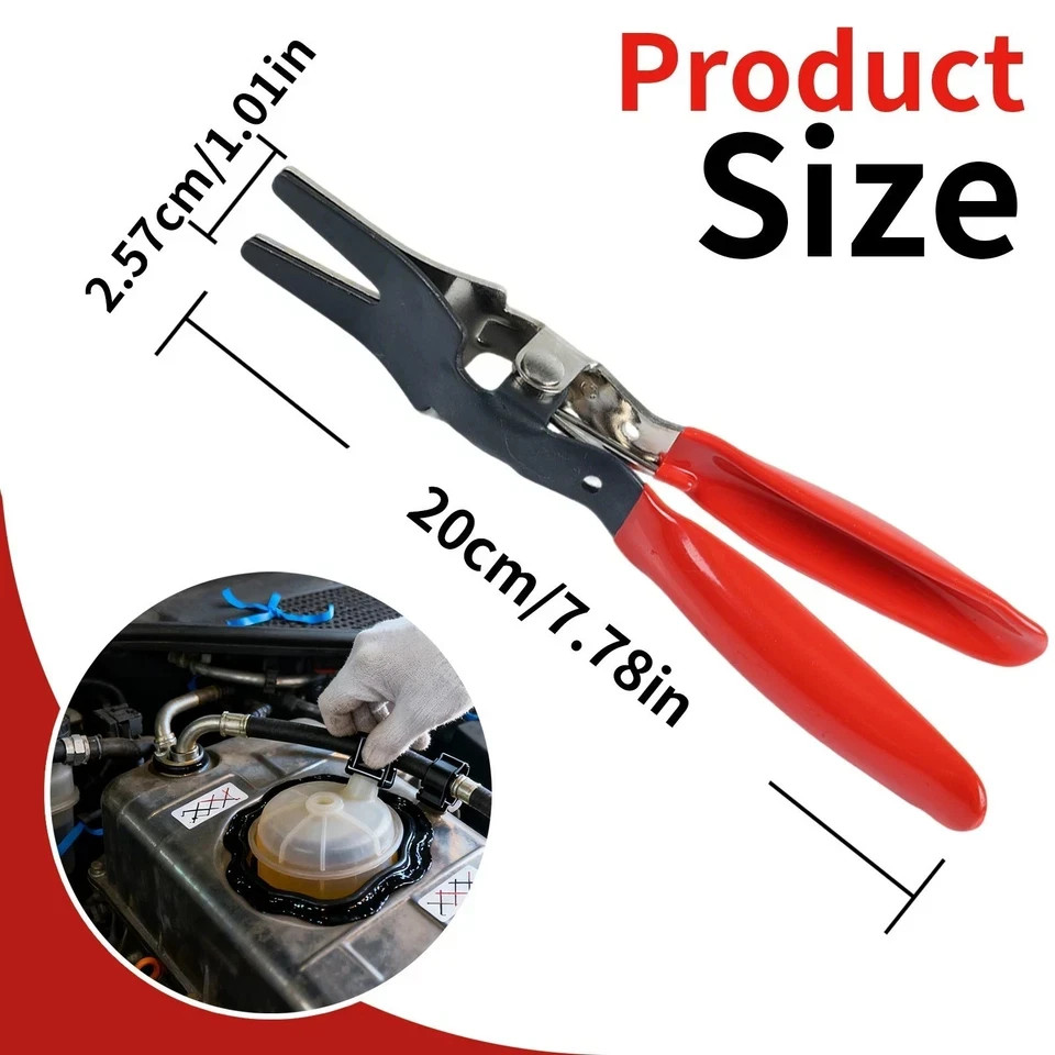 Separator Pliers Pipe Tool Angled Auto Fuel Water Vacuum Line Tube Hose Remover.