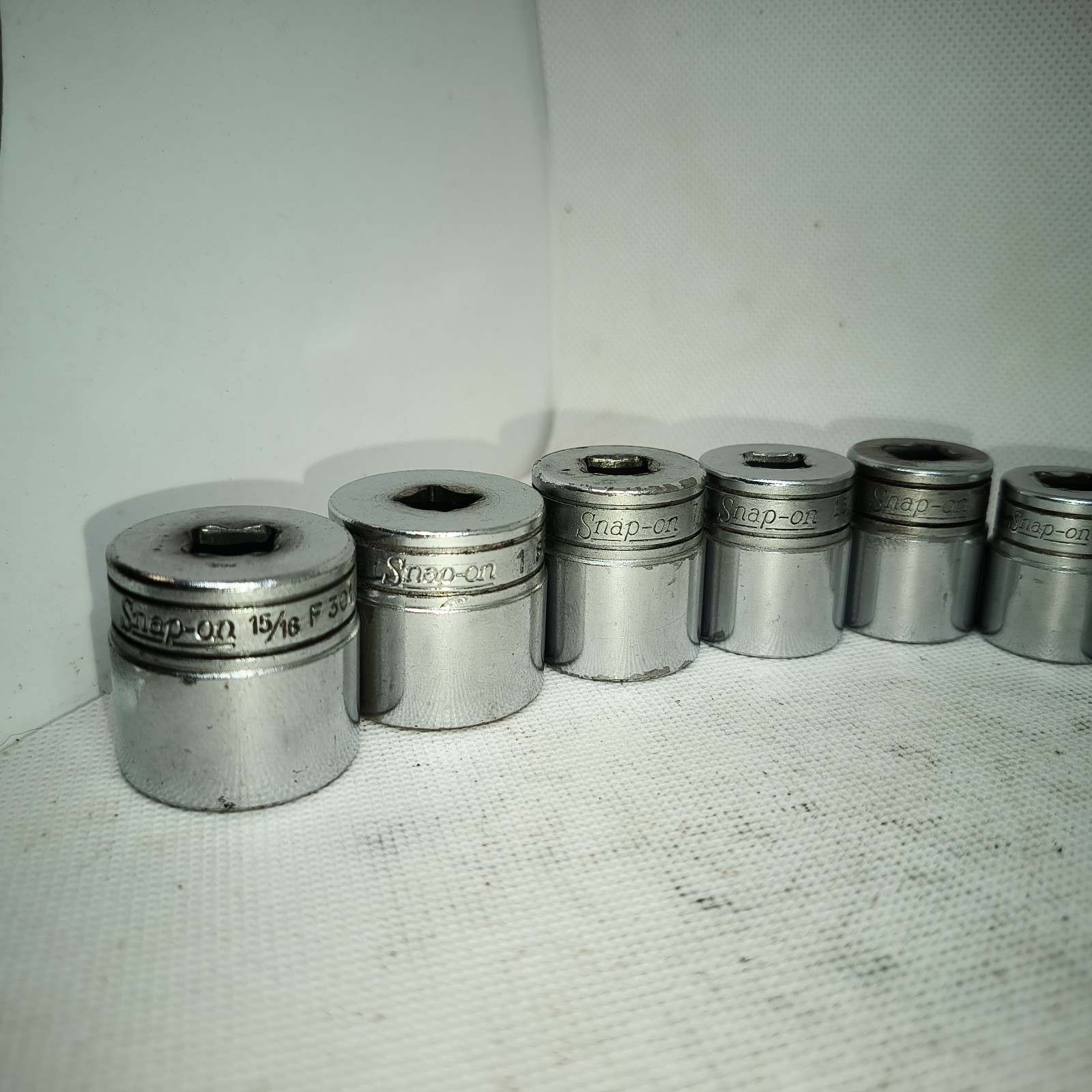 SNAP-ON Tools 12 Pc SAE Socket Set 3/8 Drive Underline F Series 11/32″ – 1″ USA