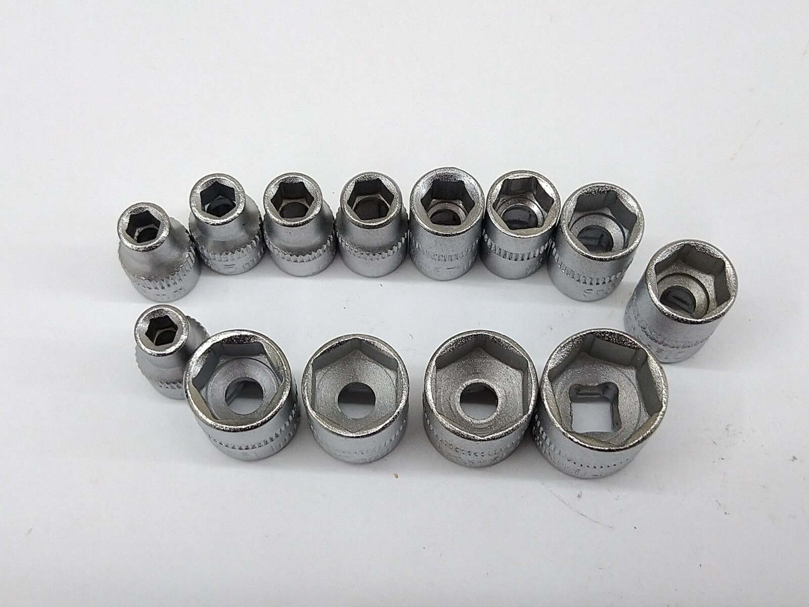 Socket CR-V 4mm to 14mm SET (13pcs) 1/4 DR NEW