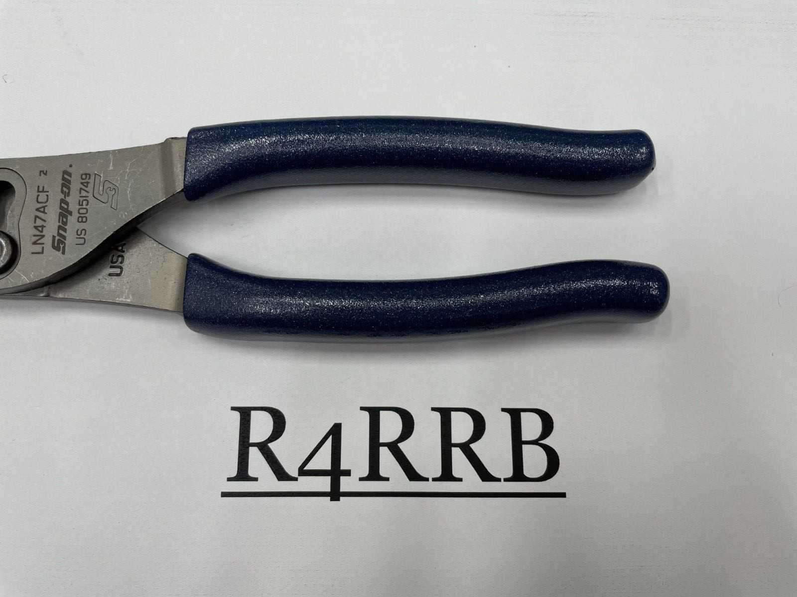 Snap-on Tools NEW POWER BLUE 9″ Soft Grip Long Nose Slip Joint Pliers LN47ACFMB