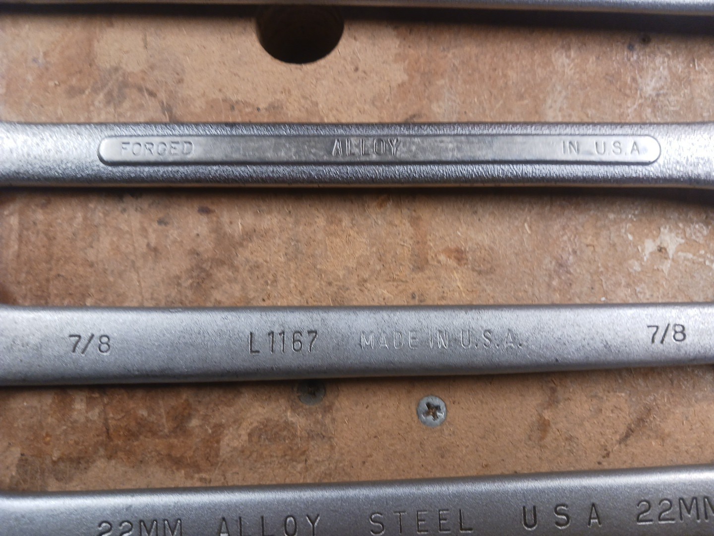Lot of 6 USA Wrenches, Billings, Bonney, S-K, Husky,& Proto, Used
