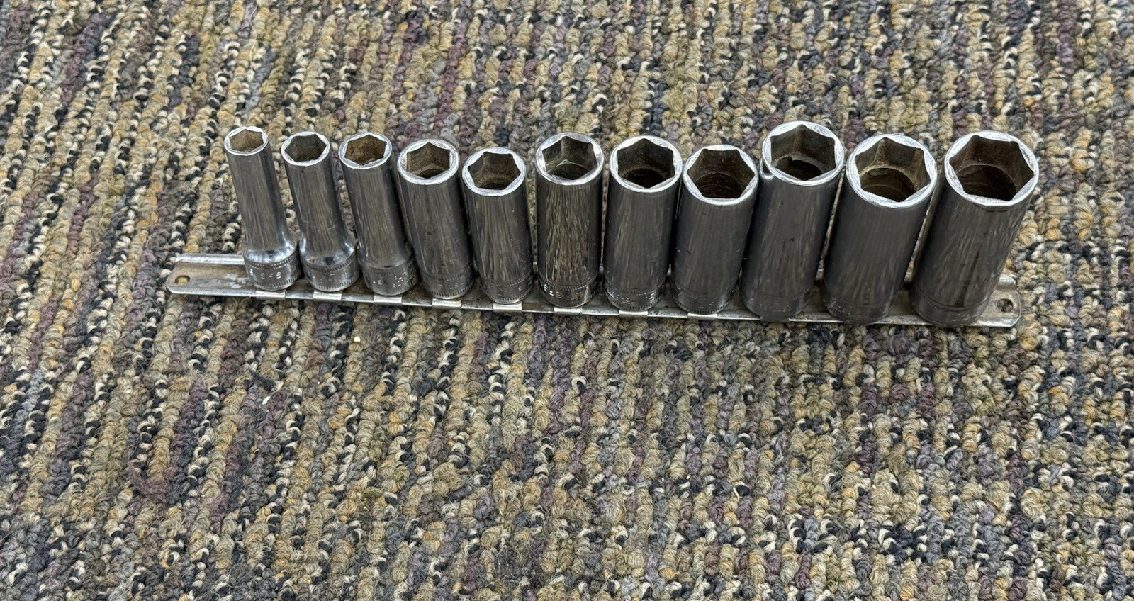 🇺🇸 Snap On Tools USA 9mm- 19mm Metric 3/8″ Drive DEEP Socket Set Lot 6 PT