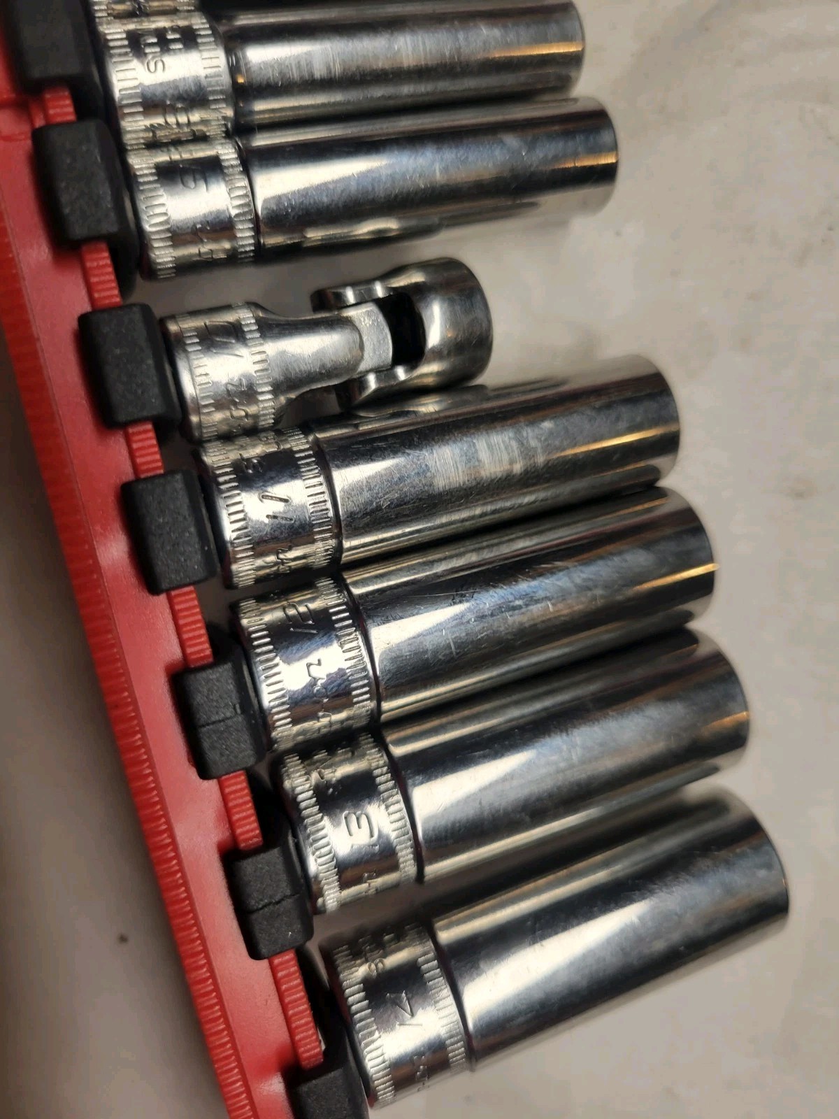 SNAP ON STMM SERIES METRIC DEEP 4MM-14MM 13PC 1/4″Dr ASSORTED 6&12PT SOCKET SET