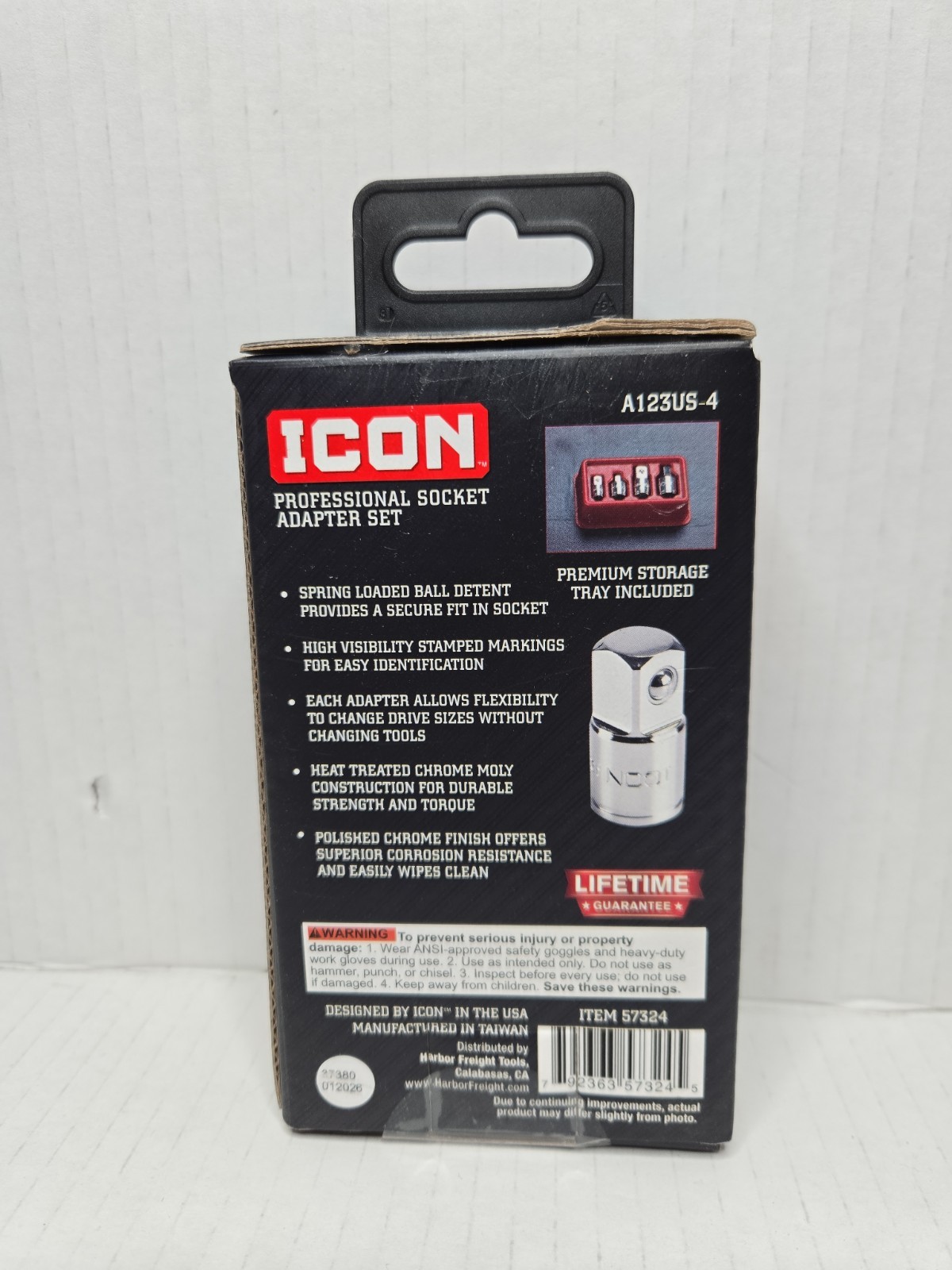 Icon Professional Socket Adaptor Kit – 4 Piece Set – SKU 57324