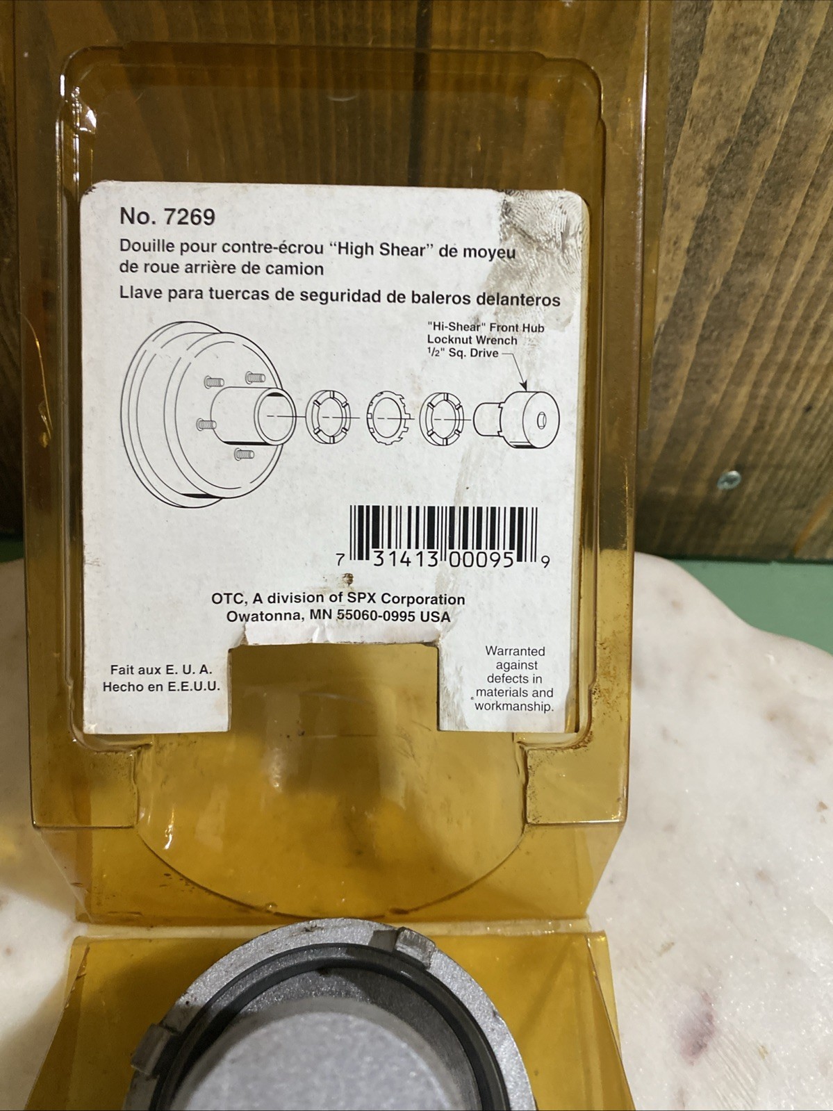 OTC 4-lug Socket Hi-shear Rear Hub Locknut Socket. No. 7269