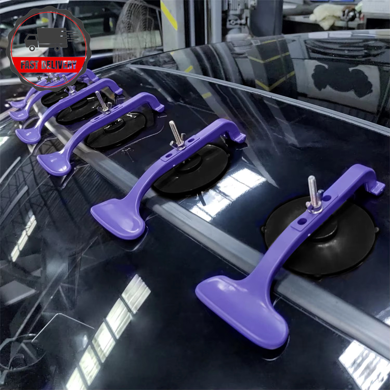 Upgraded 6Pcs Suction Cup Clamp Kit for Car Convertible Glass Windshield Top Rep