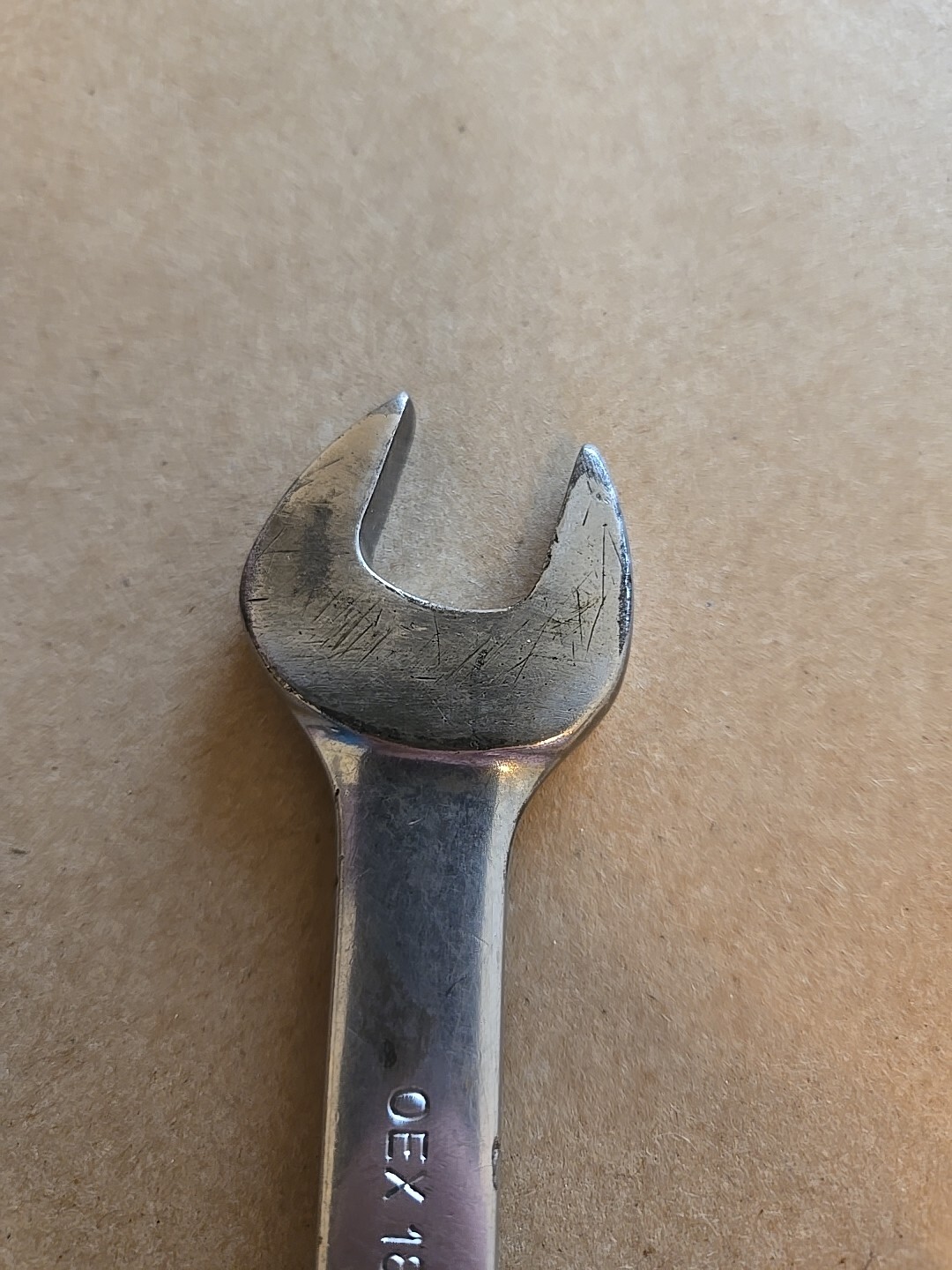 Snap On 9/16″ 12PT Short Chrome Combination Wrench OEX180