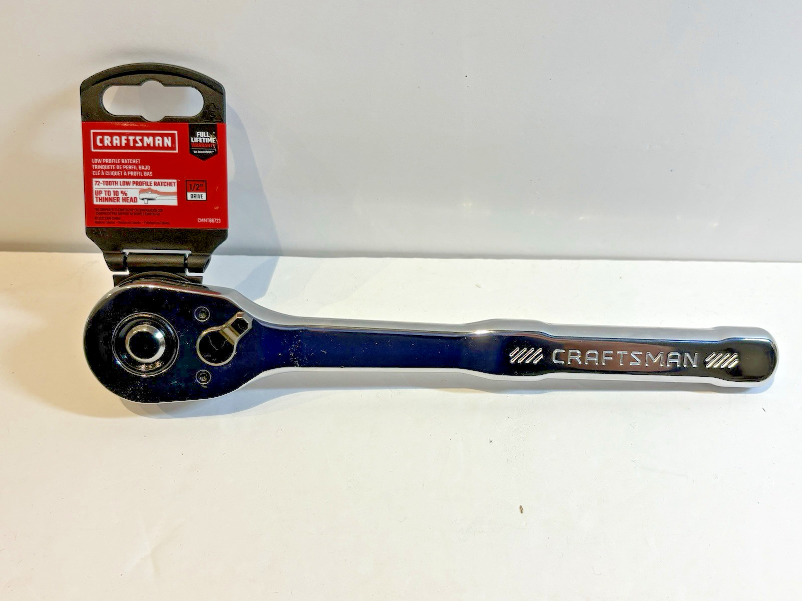 NEW Sears Craftsman Low Profile 1/2 in. drive Ratchet 72 teeth CMMT86723