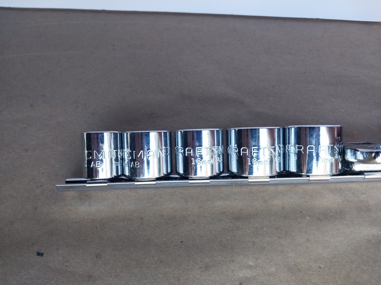 Craftsman Crows Foot And Socket Set AB Series 3/8″ Drive Metric Rare