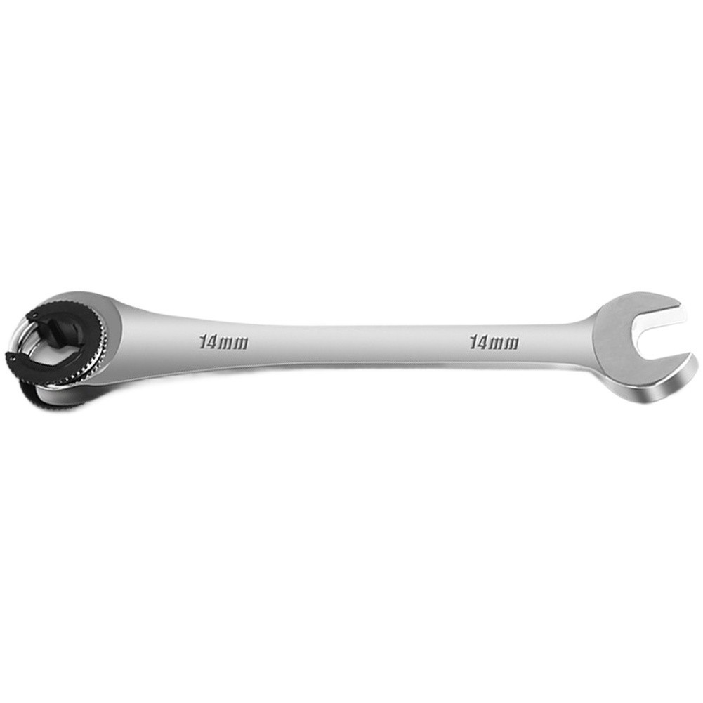 819mm Metric Ratcheting Tubing Wrench Fix Open End Tool for Tight Spaces