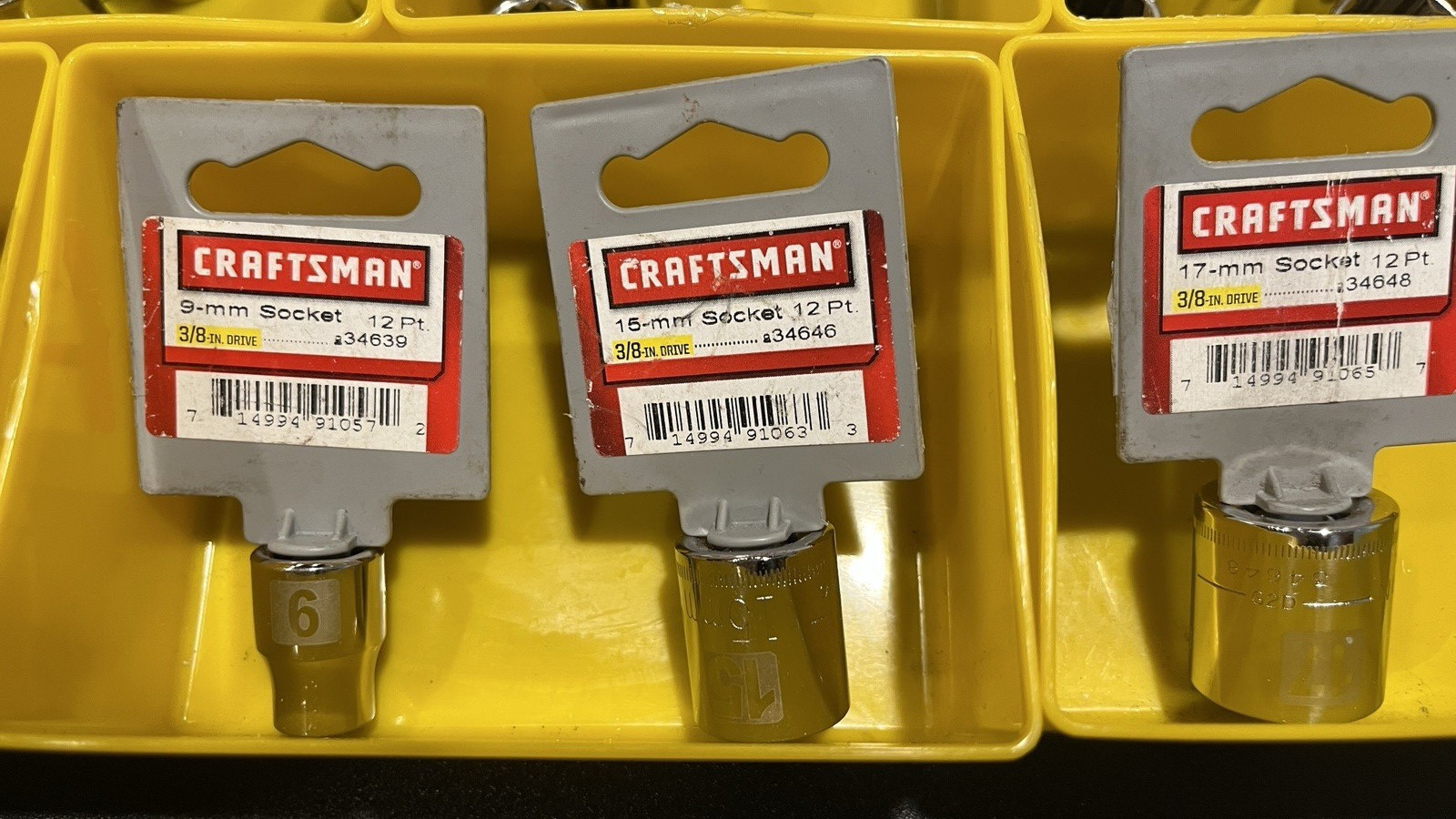 Craftsman Made in USA 296 Socket Lot – 3/8 Drive Metric SAE Cleaned Resale Ready