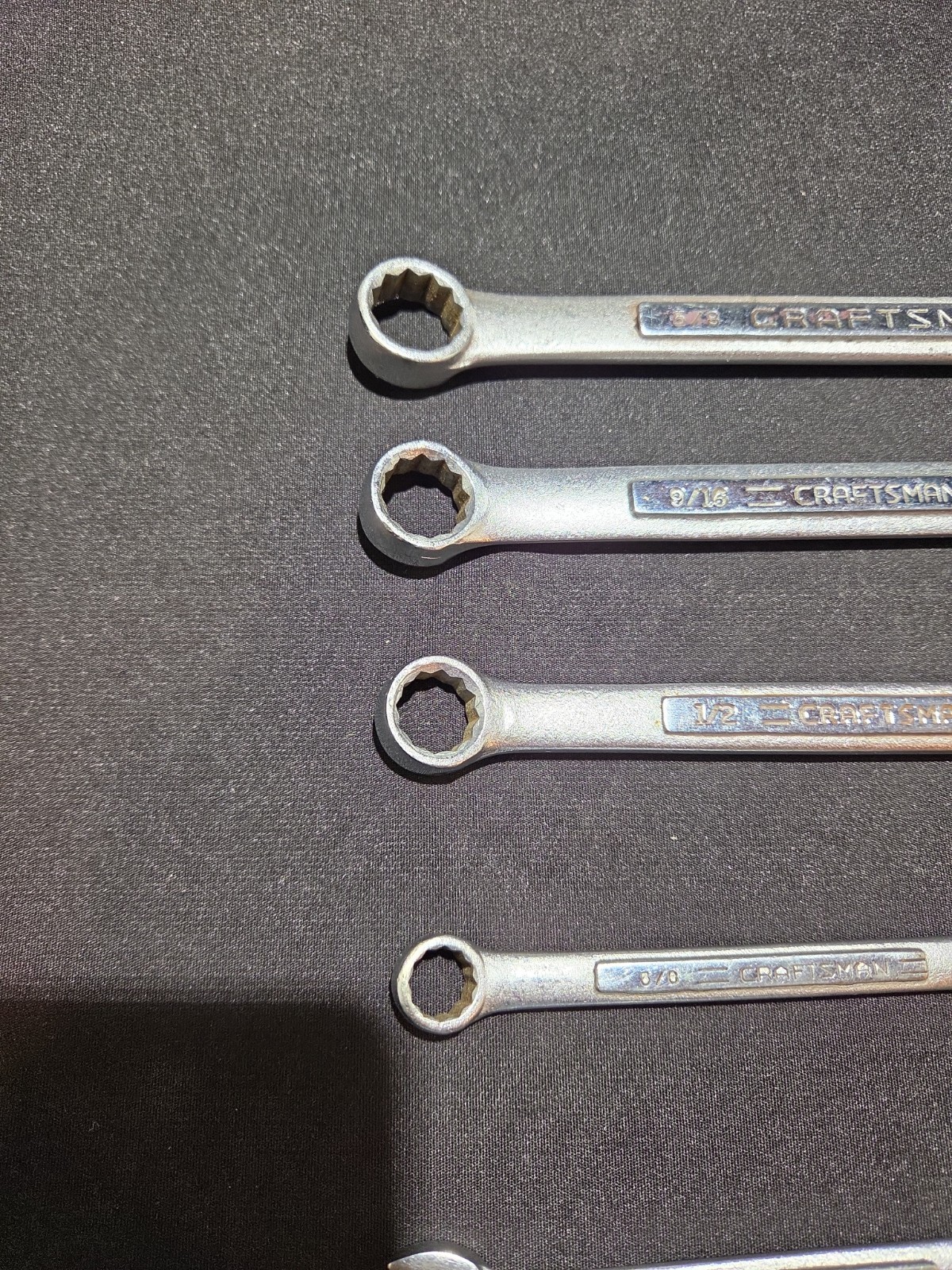 Craftsman Tool SAE Wrenches 4 Comb. 5/8″,9/16″,1/2″3/8″ 2 Open End 7/16″,3/8″