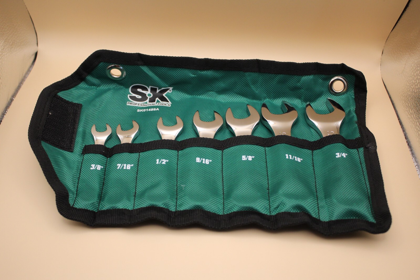 SK 7 Piece 12 Point SAE SHORT Wrench Set SK Professional Tools LIFETIME WARRANTY