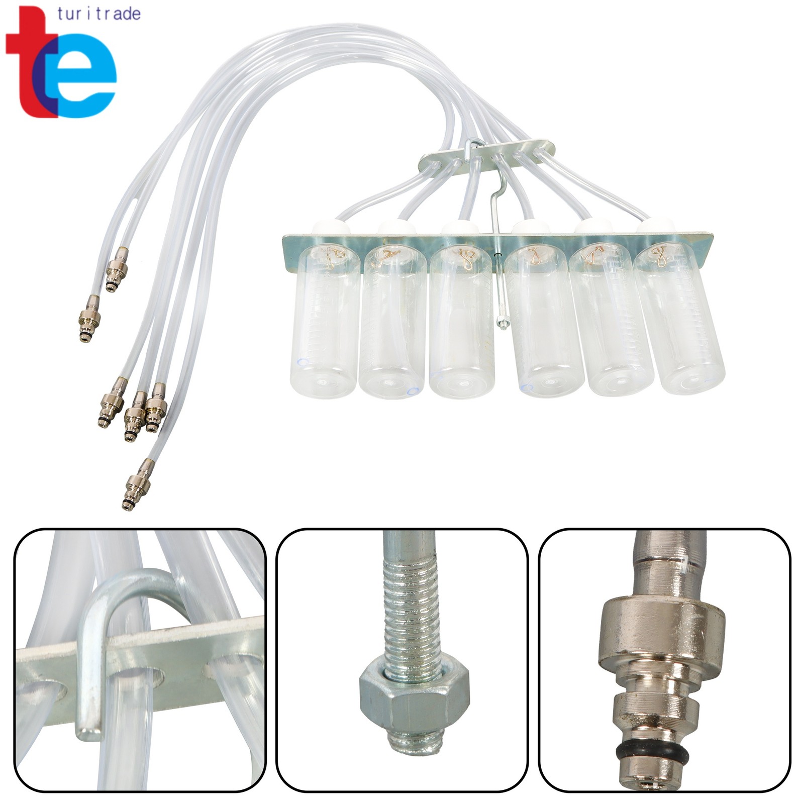 Diesel Injector Flow Diagnostic Cylinder Common Rail Adaptor Test Tool Kit