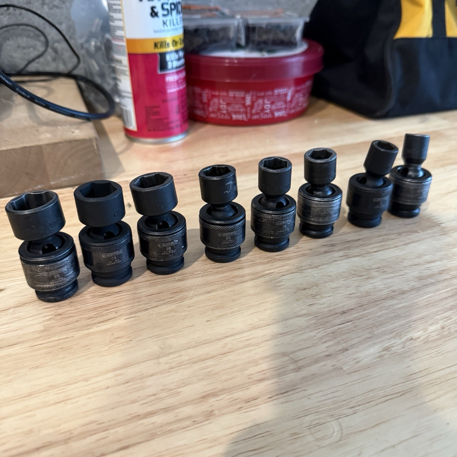 3/8 Drive Expert By Mac Tools Swivel metric Impact (10,11,12,13,14,16 And 18)