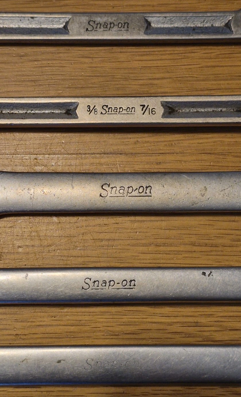 Mixed Snap-On Wrench Lot – OSH20 RXS18 OEX-240 RXV-1214-S V-5218 – Lot of 5