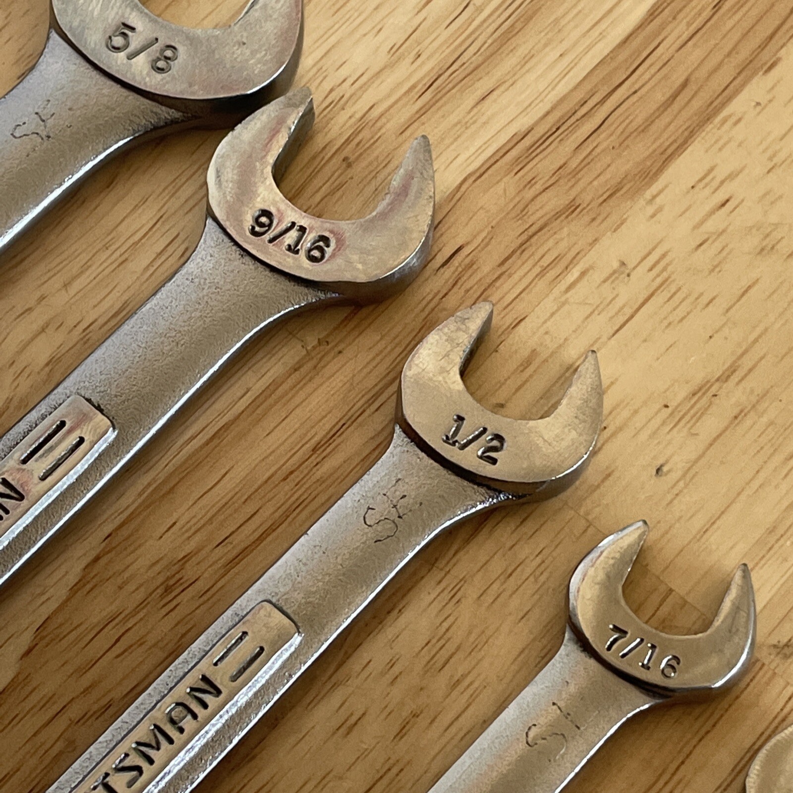 Craftsman SAE Combination Wrench Set 5/16- 3/4″ All VA Series Wrenches 10pc USA