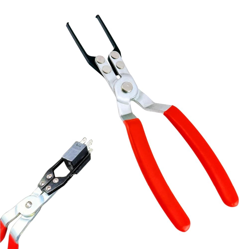 Relay and Fuse Puller Pliers Set – 2 Pack Automotive Remover Tool Red