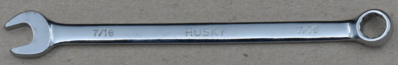 HUSKY TOOLS 37014, 7/16″ SAE, 12-POINT, OPEN/BOX END COMBINATION WRENCH