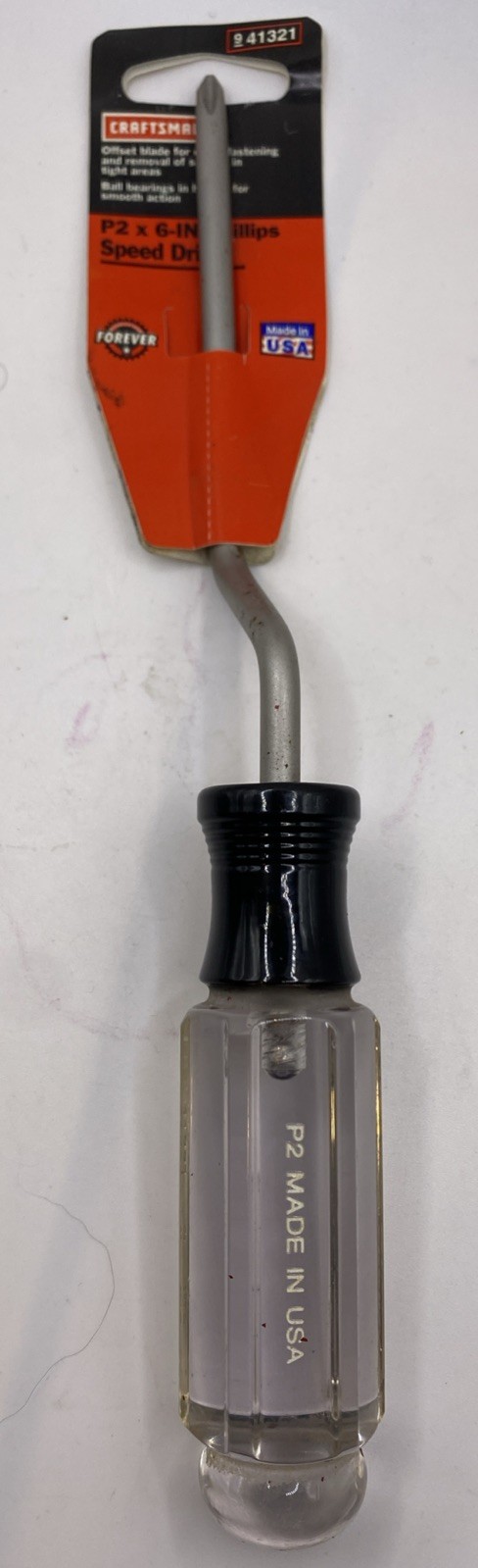 SEARS CRAFTSMAN USA NOS # P2 PHILLIPS OFFSET SPEED DRIVER 41321 RARE BRAND NEW