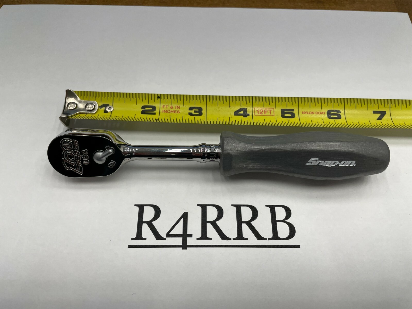 Snap-on Tools USA NEW 1/4″ Drive 100 Anniv Grey Hard Handle Ratchet THLD72DTCE