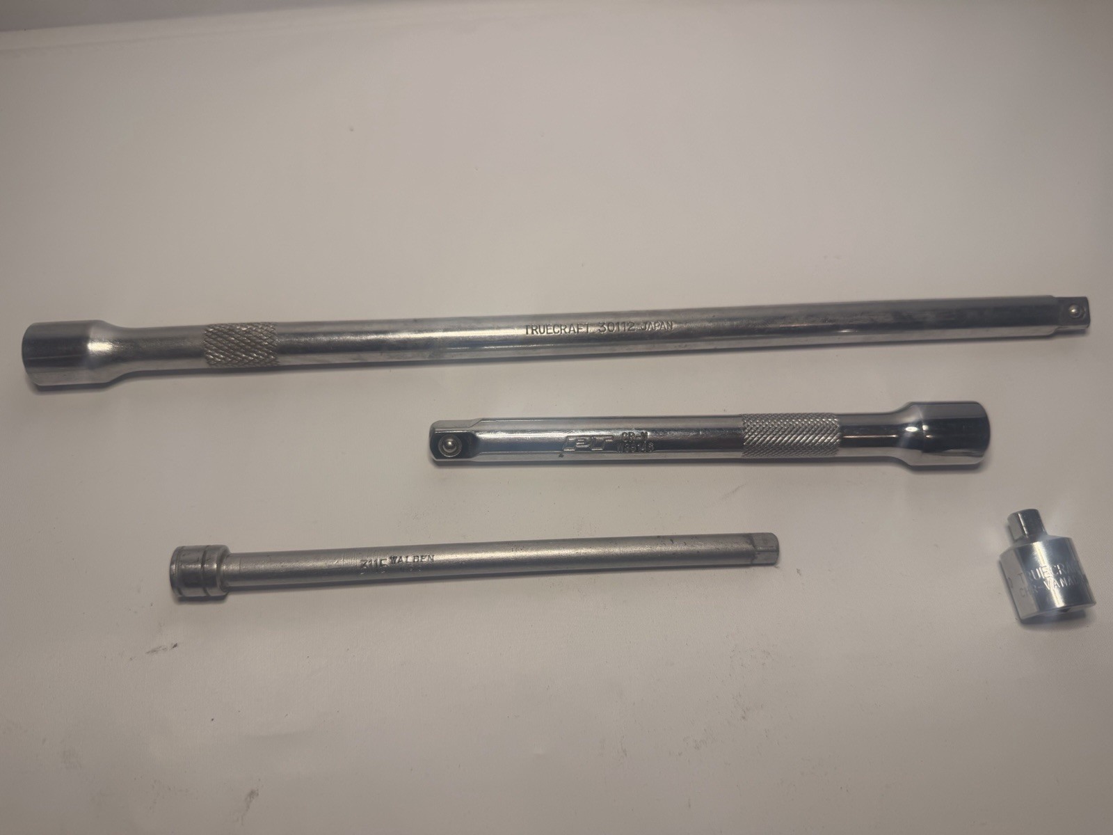 Ratchet Extensions 3/8” and Adapter 3/8” To 1/4”. Perform Tools Walden Truecraft