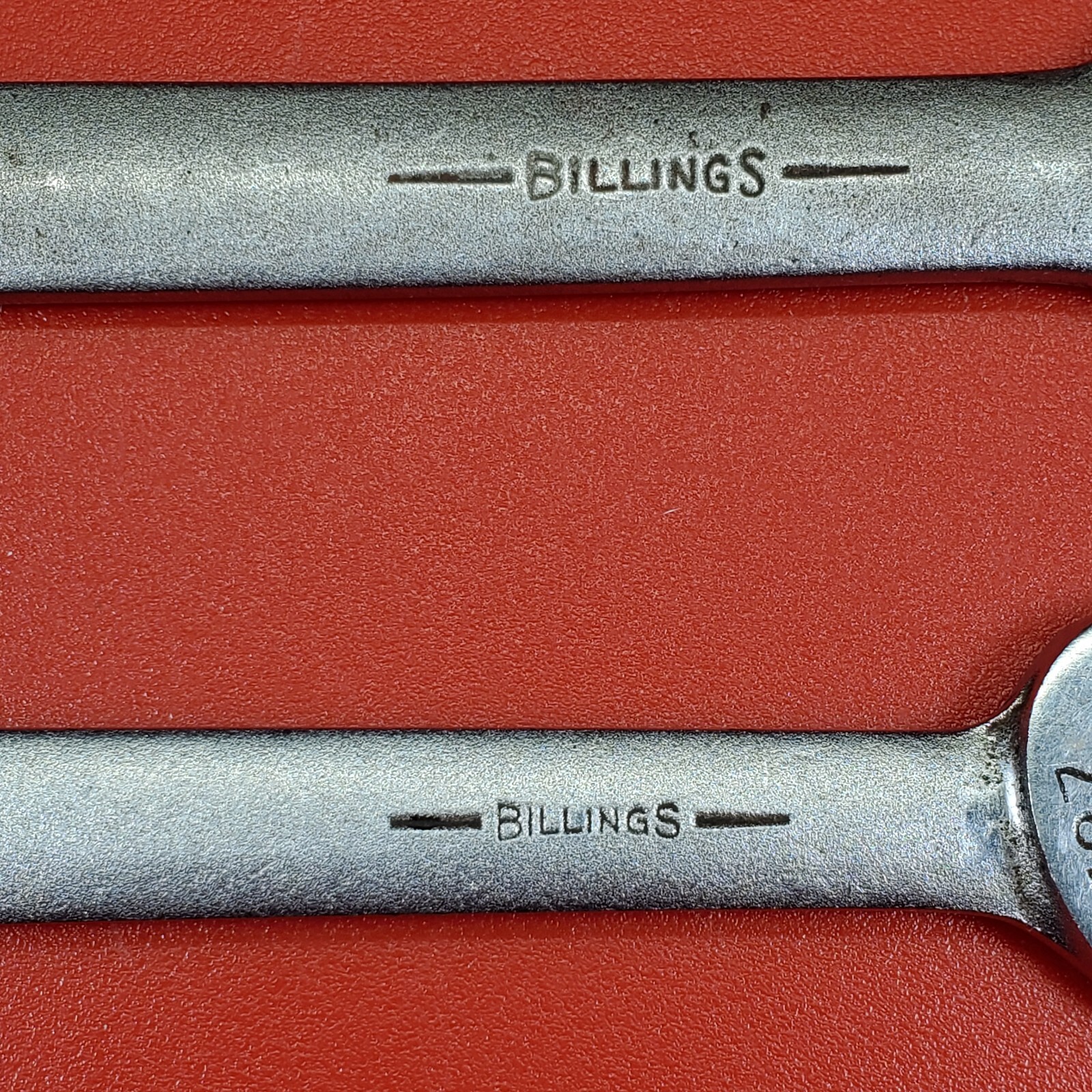 Billings SAE Open End Wrenches 9/16 x 5/8″ 1727 11/16×25/32″ 1029 Lot of (2) VTG