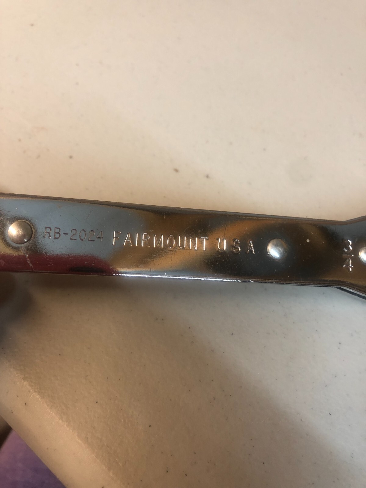 Fairmount Tools Ratcheting Box End Wrench 3/4 x 5/8 RB-2024 #GF