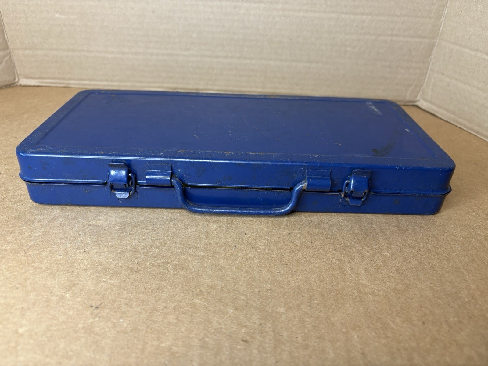 Vintage Royal Tools Tin Case ONLY for Ratchet Socket Set 257 Metric NO Contents