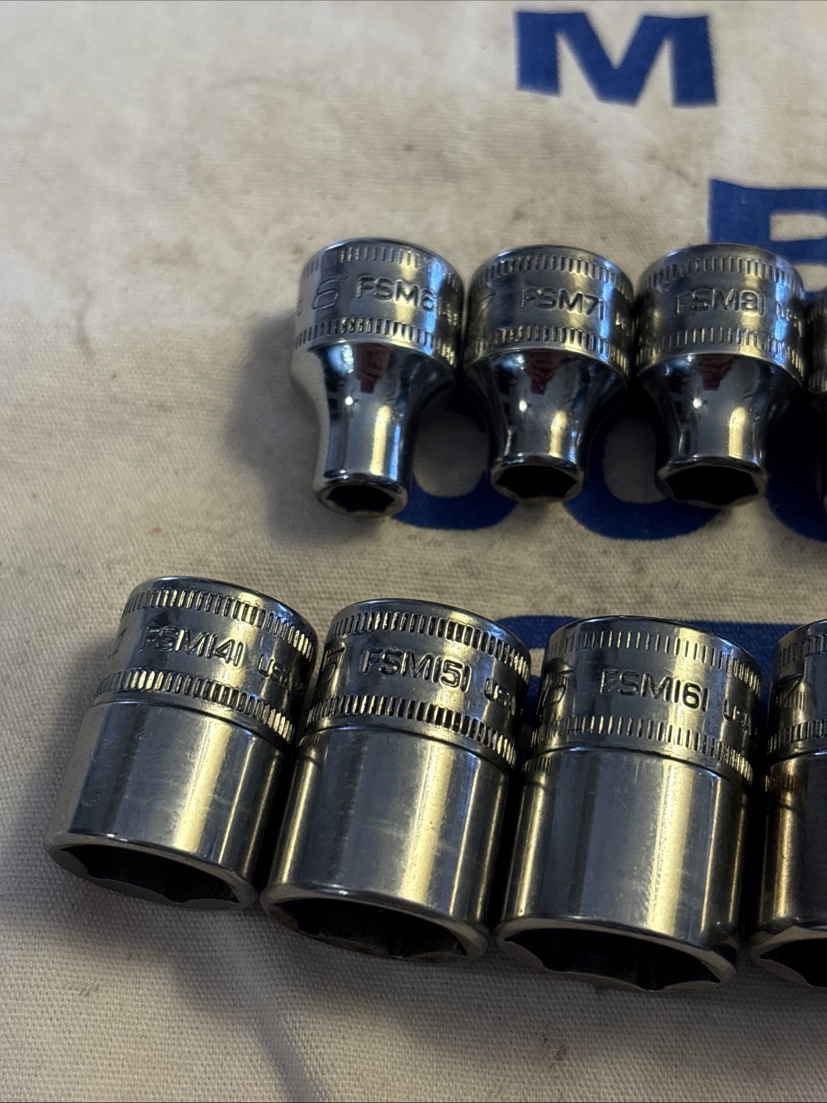 Snap-on Tools USA 3/8″ Drive 15pc Metric Shallow 6pt Socket BONUS Set 215FSMY