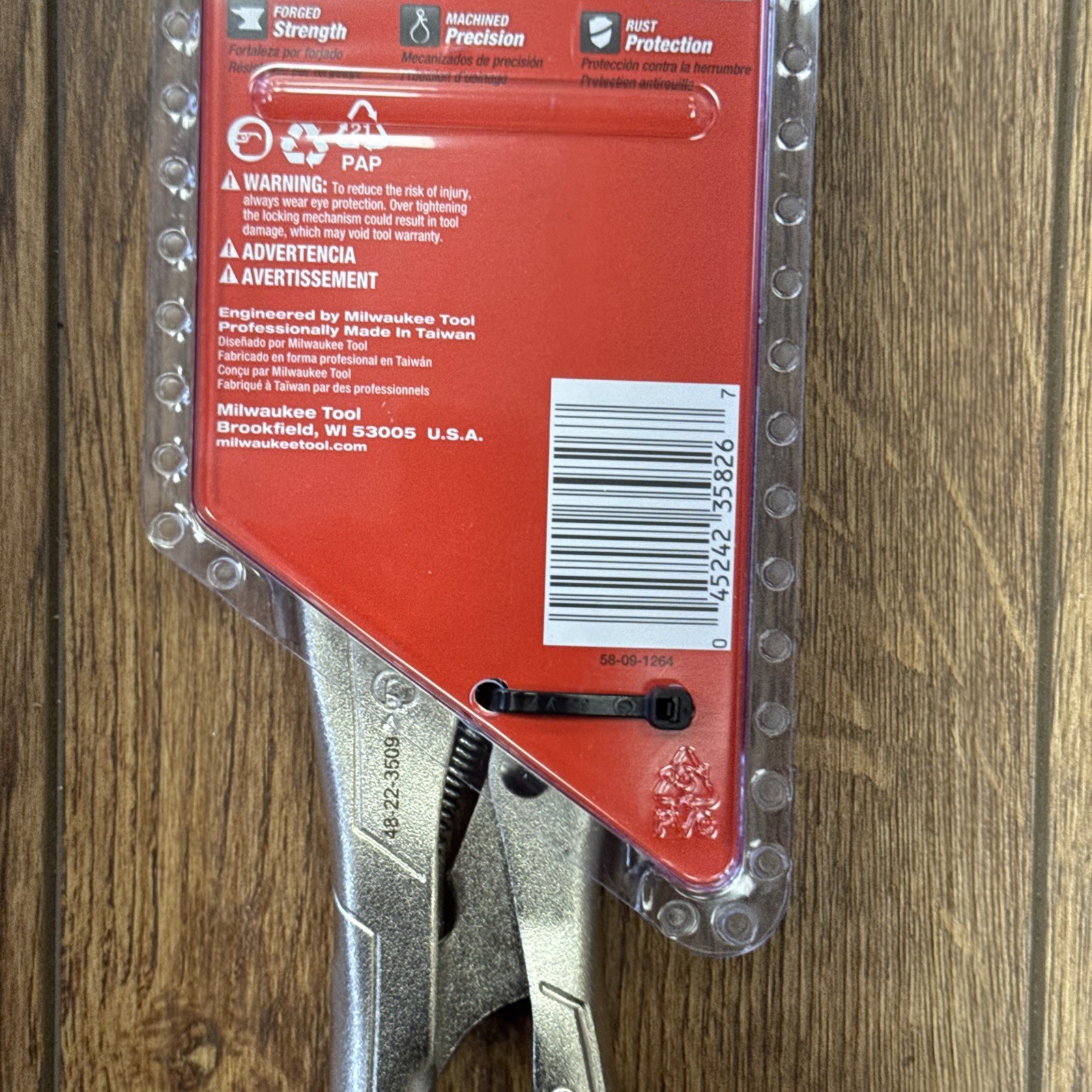 Milwaukee 48-22-3509 – 9″ Inch «Torque Lock» Long Nose Locking Pliers