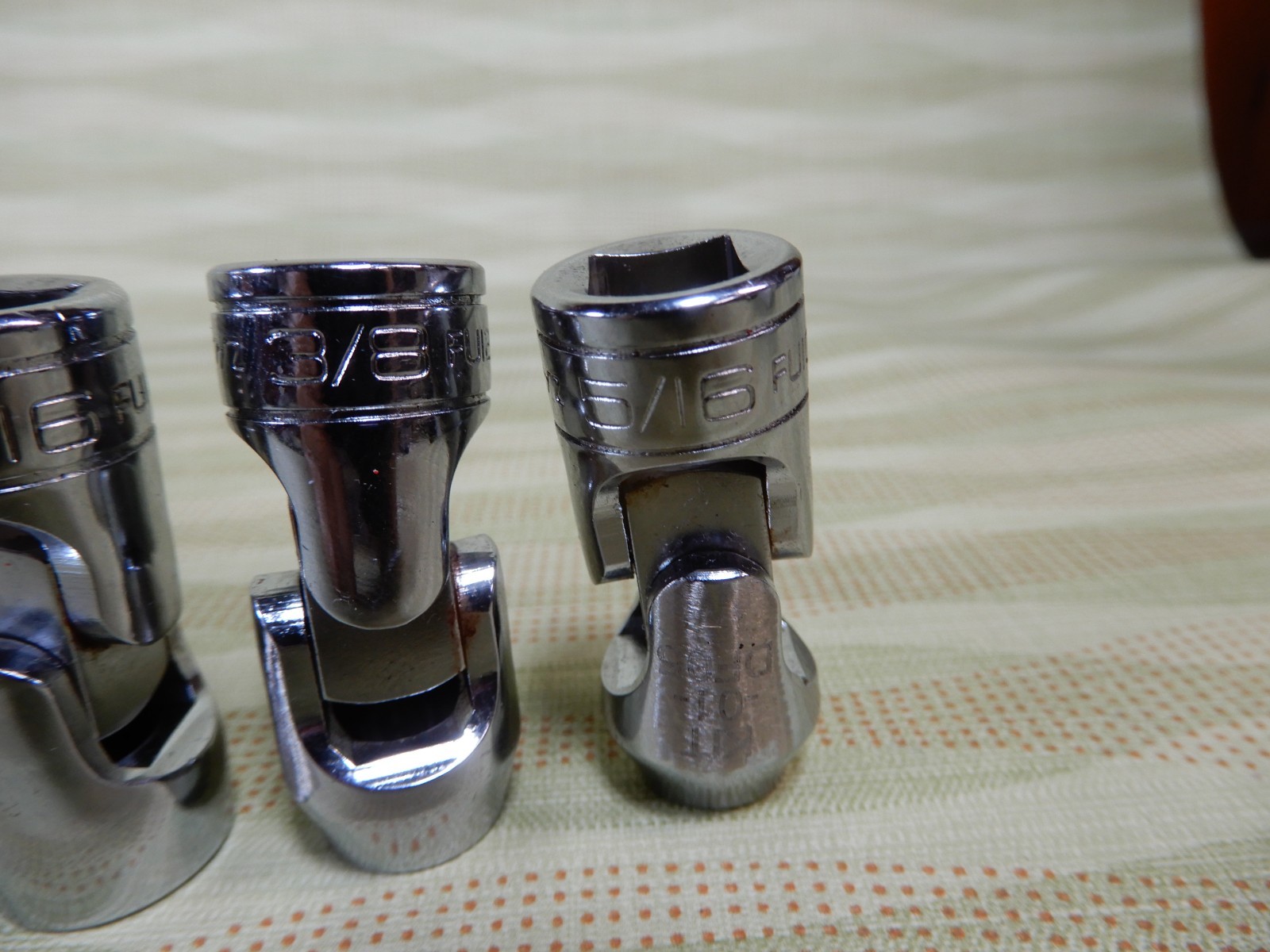 Snap-On Swivel End Socket Set 3/8 Drive 10 Pieces Great Condition VX