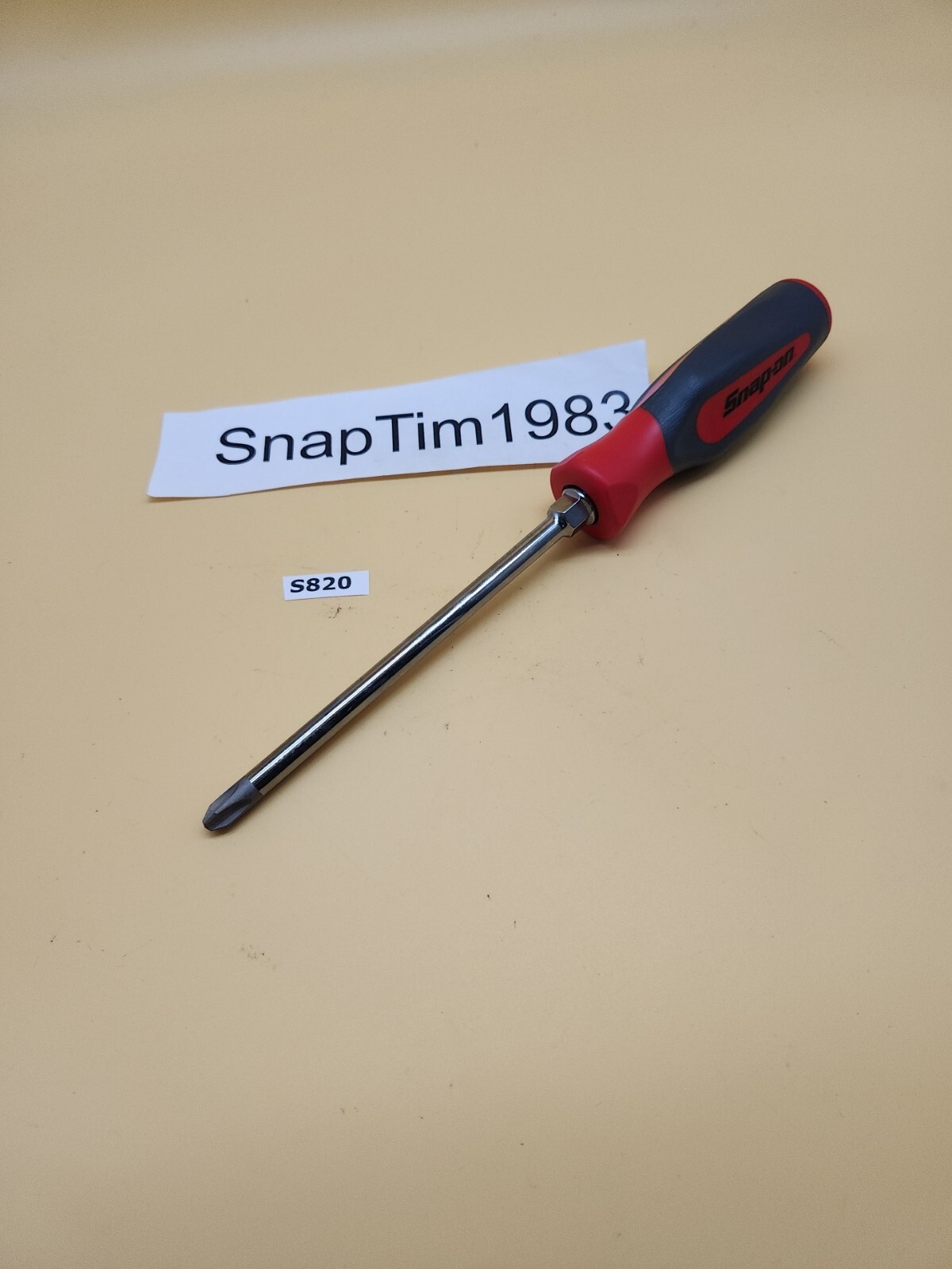 Snap-On #3 Phillips Red Hard Handle Screwdriver Magnetic Tip SHDP631R