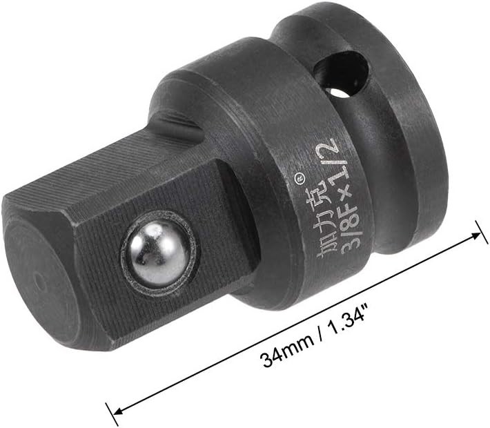 3/8″ F to 1/2″ M Chrome Molybdenum Impact Adapter – Versatile Tool Connection
