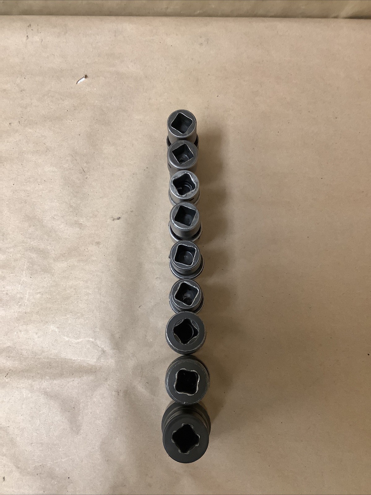 Misc 9pc 1/2”-1 1/8” 1/2” Drive SAE 6PT Shallow Impact Swivel Socket Set – Black
