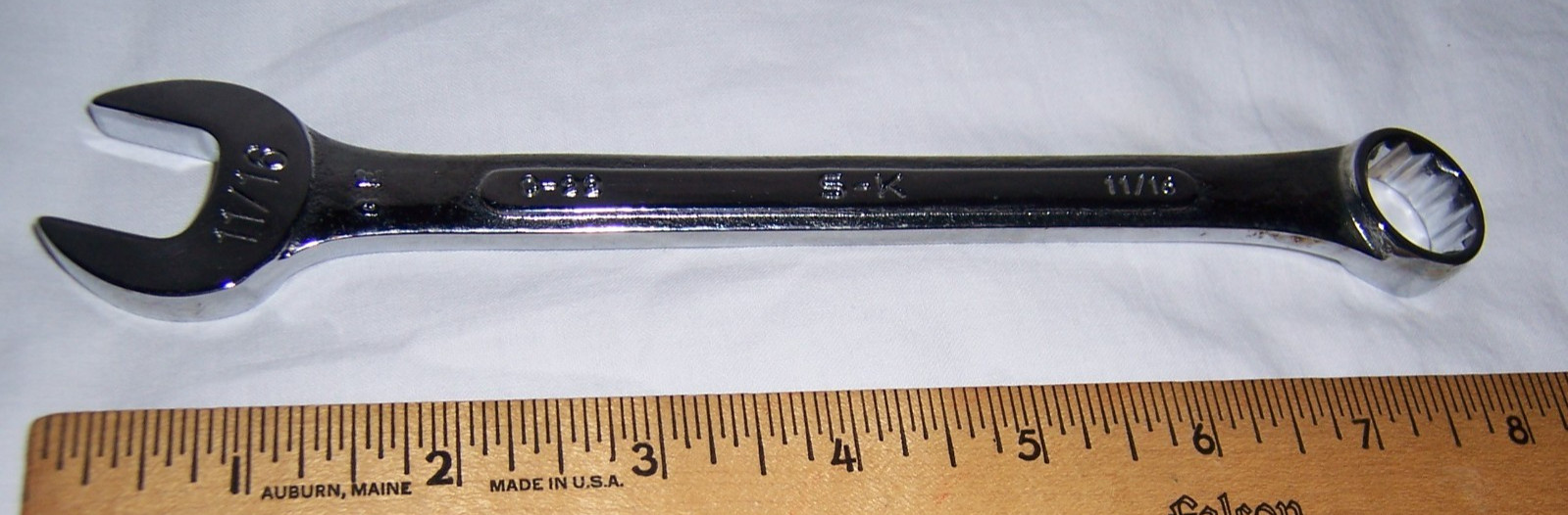 Vintage S-K Tools C-22 11/16 Combination Wrench 12 Point New Old Stock USA