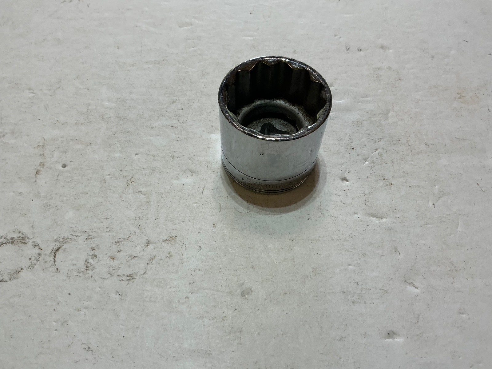 S-K 1/2″ drive 36mm shallow socket 12 pt 40336 USA made open box new
