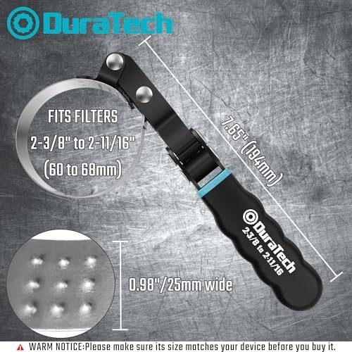 DURATECH Extra Small Swivel Oil Filter Wrench, Oil Filter Removal Tool, Fits